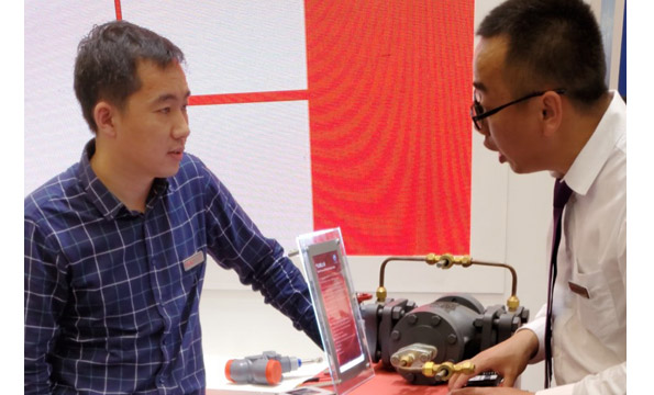 The brightest star in the exhibition, DOFUN Technology Valve is on display at Singapore Jinsha Exhibition