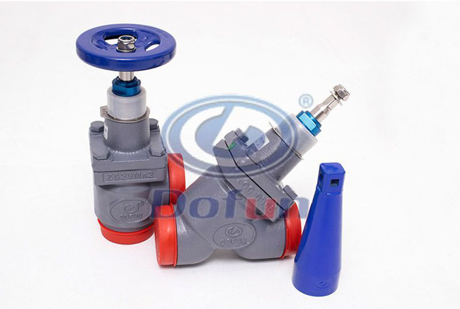 Why should the Stop Valve have a Low Inlet and a High Outlet?