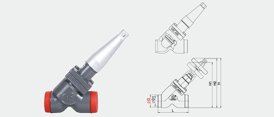 TVD-S Welding Straight-Through Stop and Control Valve